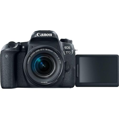 캐논 Canon EOS 77D DSLR Camera with 18-55mm Lens (International Model) with Extra Accessory Bundle