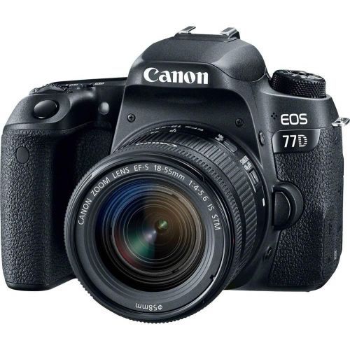 캐논 Canon EOS 77D DSLR Camera with 18-55mm Lens (International Model) with Extra Accessory Bundle