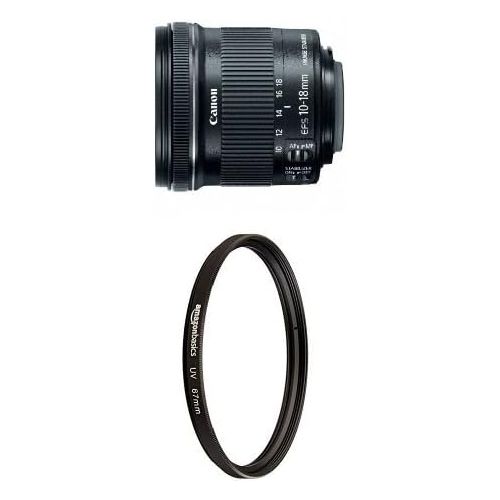 캐논 Canon EF-S 10-18mm f/4.5-5.6 is STM Lens with UV Protection Lens Filter - 67 mm