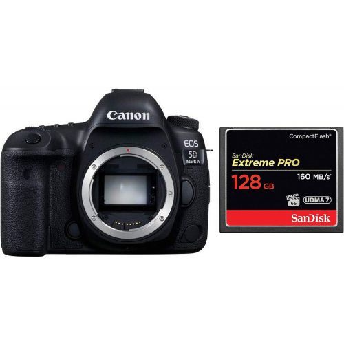 캐논 Canon EOS 5D Mark IV Full Frame Digital SLR Camera Body with 128GB CompactFlash Memory Card