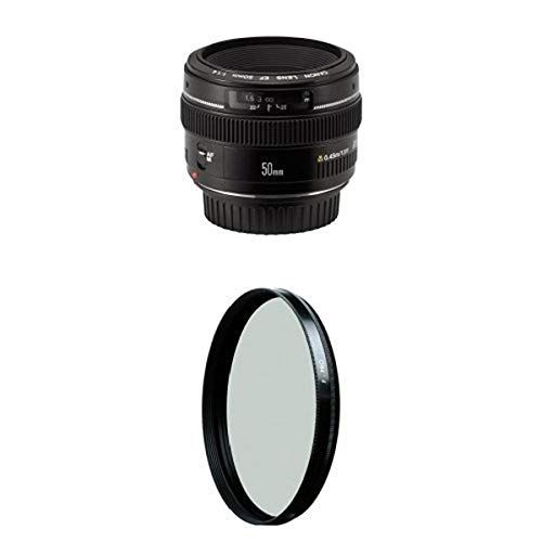 캐논 Canon EF 50mm f/1.4 USM Standard & Medium Telephoto Lens for Canon SLR Cameras w/ B+W 58mm HTC Kaesemann Circular Polarizer