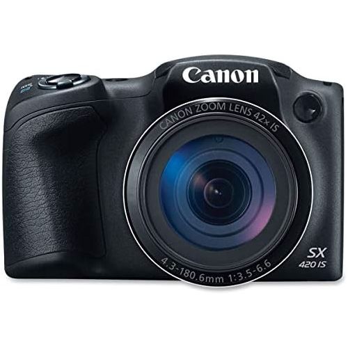 캐논 Canon PowerShot SX420 Digital Camera w/ 42x Optical Zoom - Wi-Fi & NFC Enabled (Black)