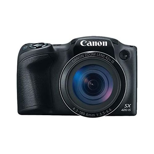 캐논 Canon PowerShot SX420 Digital Camera w/ 42x Optical Zoom - Wi-Fi & NFC Enabled (Black)