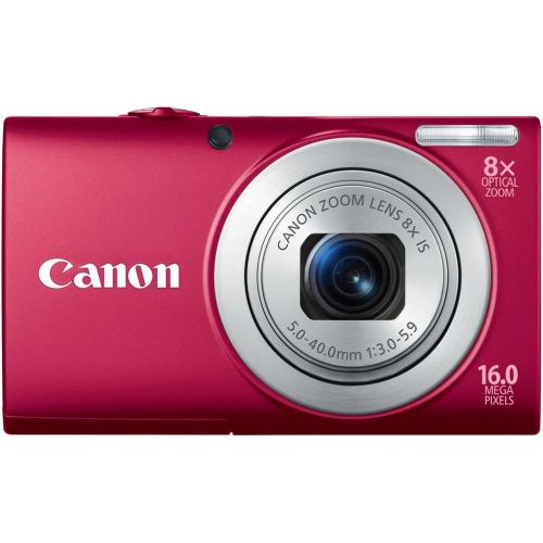 캐논 Canon PowerShot A4000IS 16.0 MP Digital Camera with 8x Optical Image Stabilized Zoom 28mm Wide-Angle Lens with 720p HD Video Recording and 3.0-Inch LCD (Red)