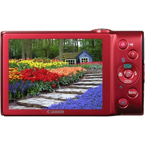 캐논 Canon PowerShot A4000IS 16.0 MP Digital Camera with 8x Optical Image Stabilized Zoom 28mm Wide-Angle Lens with 720p HD Video Recording and 3.0-Inch LCD (Red)