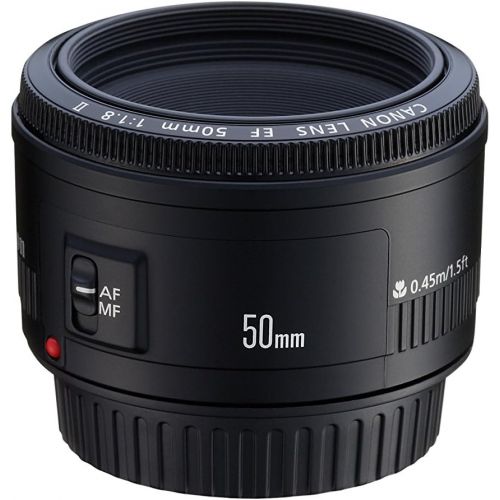 캐논 Canon EF 50mm f/1.8 II Standard AutoFocus Fixed Lens - White Box(Bulk Packaging)