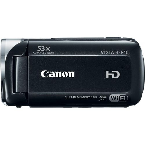 캐논 Canon VIXIA HF R40 HD 53x Image Stabilized Optical Zoom Camcorder 8 GB Internal Drive SDXC Card Slot and 3.0 Touch LCD (Discontinued by Manufacturer)