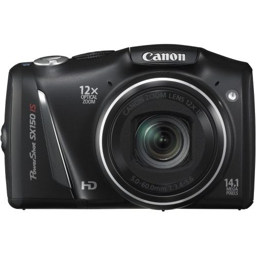 캐논 Canon PowerShot SX150 IS 14.1 MP Digital Camera with 12x Wide-Angle Optical Image Stabilized Zoom with 3.0-Inch LCD (Black) (OLD MODEL)