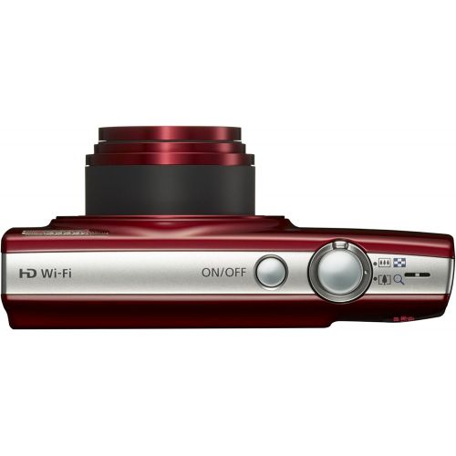 캐논 Canon PowerShot ELPH 190 Digital Camera w/ 10x Optical Zoom and Image Stabilization - Wi-Fi & NFC Enabled (Red)