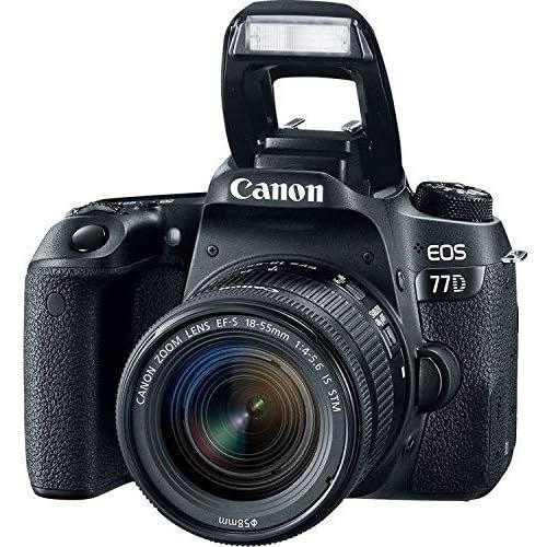 캐논 Canon EOS 77D DSLR Camera 18-55mm Lens Bundle (International Model)