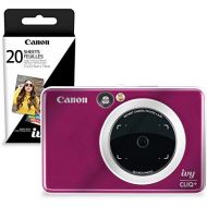 Canon Ivy CLIQ+ Instant Camera Printer (Ruby Red) + 30 Sheets Photo Paper + Basic Accessories Bundle (USA Warranty)