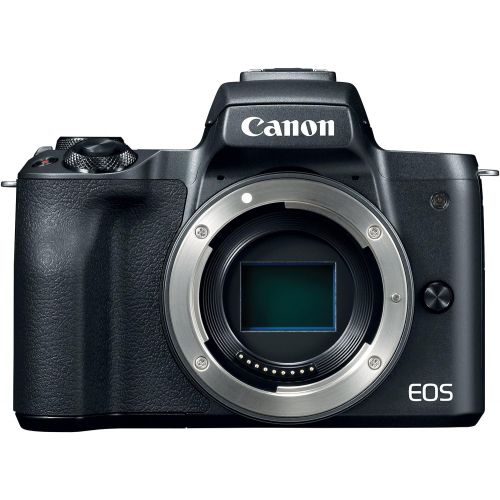 캐논 Canon EOS M50 Mirrorless Digital 4K Vlogging Camera with Dual Pixel CMOS Autofocus, DIGIC 8 Image Processor, Built-in Wi-Fi, NFC and Bluetooth technology, Body, Black