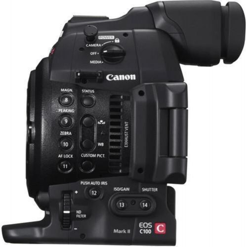 캐논 Canon EOS C100 Mark II Cinema EOS Camera with Dual Pixel CMOS AF (Body Only) (International Model) No Warranty