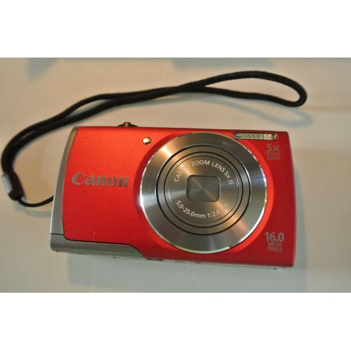 캐논 Canon PowerShot A3500 IS 16MP Digital Camera with 5x Optical Image Stabilized Zoom, 3.0-Inch LCD (Red)