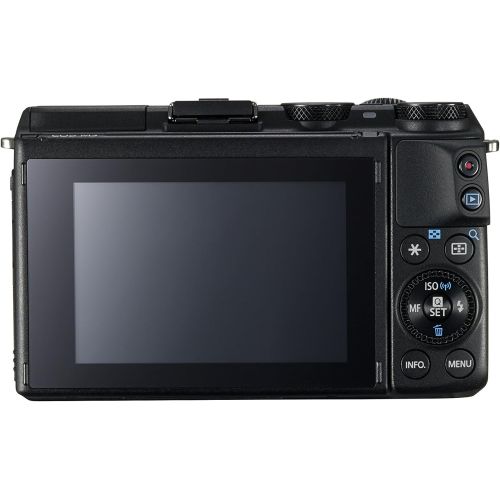 캐논 Canon EOS M3 Mirrorless Camera Kit with EF-M 18-55mm Image Stabilization (IS) STM Lens - Wi-Fi Enabled (Black)