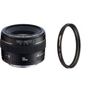 Canon EF 50mm f/1.4 USM Standard & Medium Telephoto Lens with UV Protection Lens Filter - 58 mm