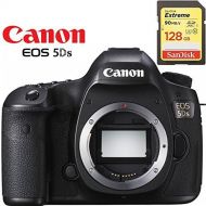 Canon EOS 5DS DSLR Camera (Body Only) International Version Starter Kit + 64GB Memory Card + Battery + Canon Neck Strap Bundle