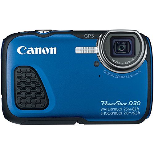 캐논 Canon PowerShot D30 Waterproof Digital Camera, Blue