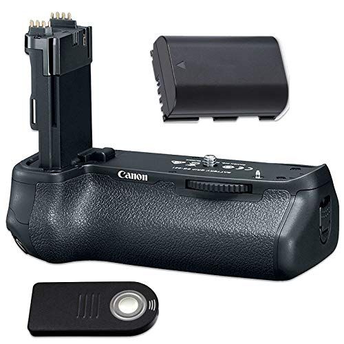 캐논 Canon BG-E21 Battery Grip for EOS 6D Mark II with Replaceable LP-E6 Battery and Wireless Shutter Release Remote