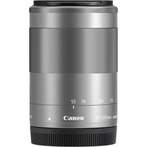 캐논 Canon EF-M 55-200mm f/4.5-6.3 Image Stabilization STM Zoom Lens (Silver)