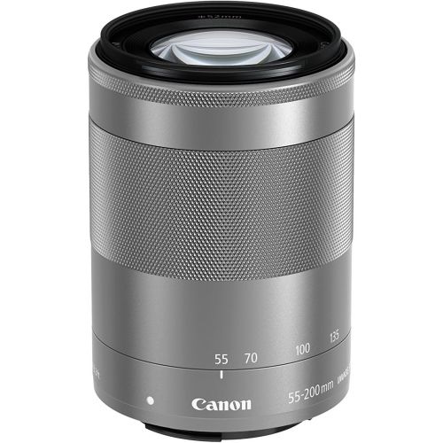 캐논 Canon EF-M 55-200mm f/4.5-6.3 Image Stabilization STM Zoom Lens (Silver)