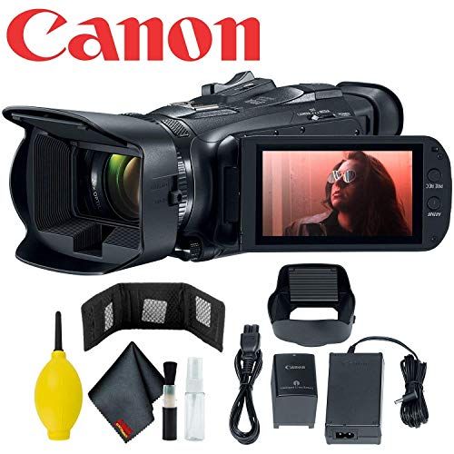 캐논 Canon Vixia HF G50 Ultra HD UHD 4K Camcorder (Black) (3667C002) Essential Bundle - Includes - Memory Card Wallet + Deluxe Camera Cleaning Kit + Dust Blower + Microfiber Cleaning Cl