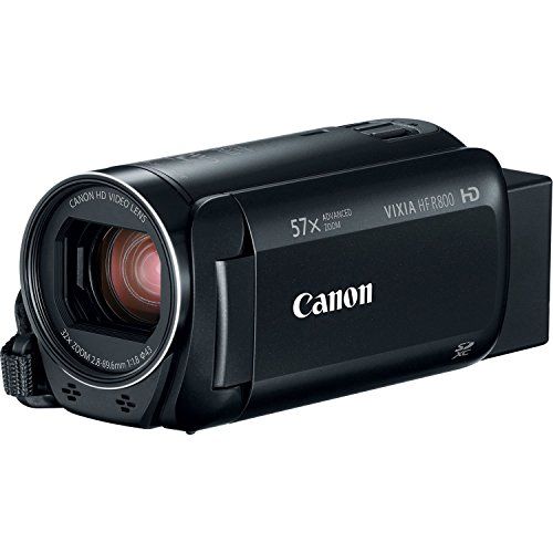 캐논 Canon VIXIA HF R800 Full HD Camcorder with 57x Advanced Zoom, 1080P Video and 3 Touchscreen - Black (US Model)