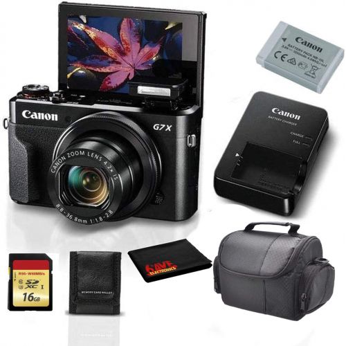 캐논 Canon PowerShot G7 X Mark II Digital Camera 1066C001 (International Model) Bundle with 8GB SDHC Class 10 Memory Card + More