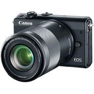 Canon EOS M100 Mirrorless Camera w/ 15-45mm Lens & 55-200mm Lens - Wi-Fi, Bluetooth, and NFC enabled (Black)