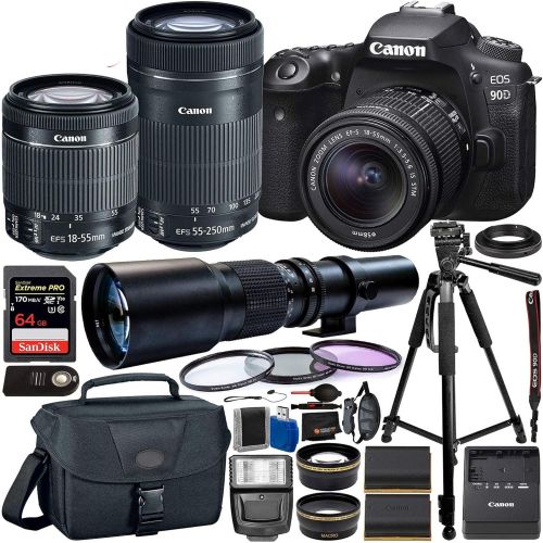 캐논 Canon EOS 80D DSLR Camera with 18-135mm Lens Accessory Bundle w/Cleaning Kit