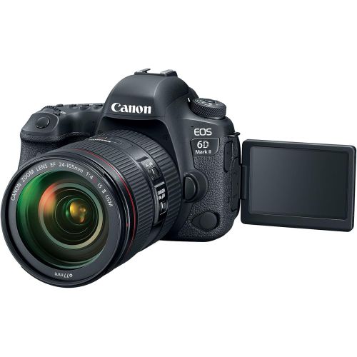 캐논 Canon EOS 6D Mark II DSLR Camera with EF 24-105mm USM Lens - WiFi Enabled