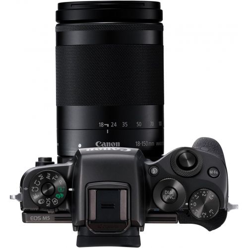 캐논 Canon EOS M5 Mirrorless Camera Kit EF-M 18-150mm f/3.5-6.3 IS STM Lens Kit - Wi-Fi Enabled & Bluetooth