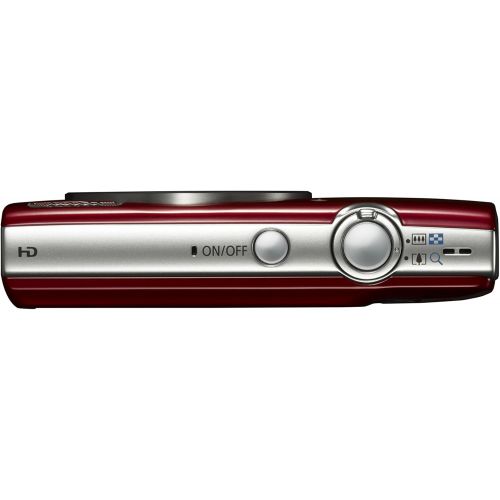 캐논 Canon PowerShot ELPH 180 Digital Camera w/Image Stabilization and Smart AUTO Mode (Red)