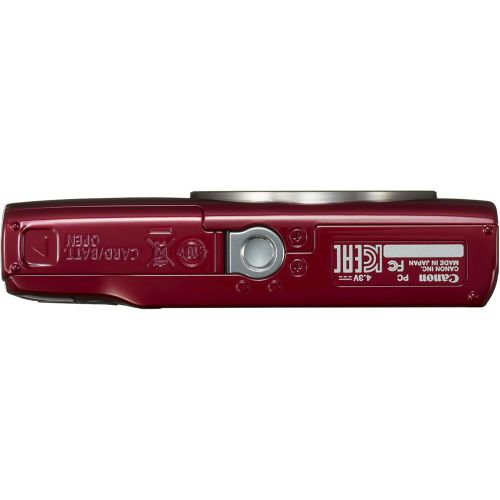 캐논 Canon PowerShot ELPH 180 Digital Camera w/Image Stabilization and Smart AUTO Mode (Red)