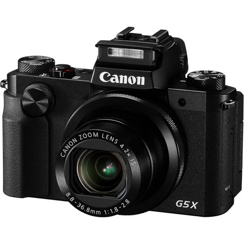 캐논 Canon PowerShot G5 X Digital Camera w/ 1 Inch Sensor and Built-in viewfinder - Wi-Fi & NFC Enabled (Black)