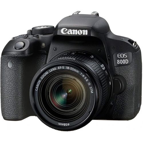 캐논 Canon EOS 800D Digital SLR with 18-55 is STM Lens Black (International Model No Warranty)