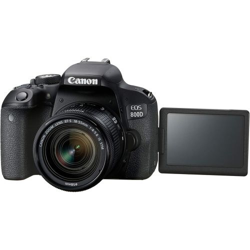 캐논 Canon EOS 800D Digital SLR with 18-55 is STM Lens Black (International Model No Warranty)