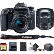 Canon EOS 77D DSLR Camera with 18-55mm Lens (International Model) (1892C016) - Starter Bundle