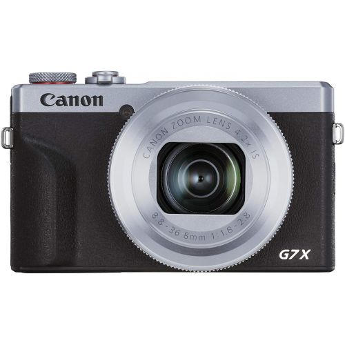 캐논 Canon PowerShot G7X Mark III Digital 4K Video Vlogging Camera with Wi-Fi, NFC and 3.0-inch TouchTilt LCD, Silver