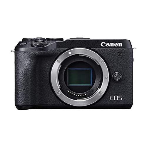캐논 Canon EOS M6 Mark II Mirrorless Digital Video Vlogging Camera with Wi-Fi, Bluetooth, 4K Video and 3-inch LCD Screen, Body (Black)