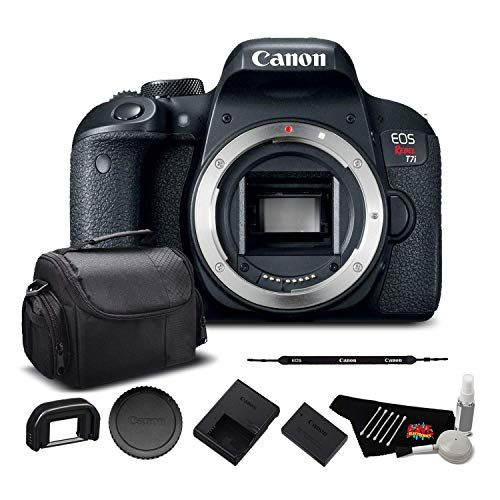 캐논 Canon EOS Rebel T7i Digital SLR Camera (Body Only) (Kit Box) 1894C001 - Starter Bundle