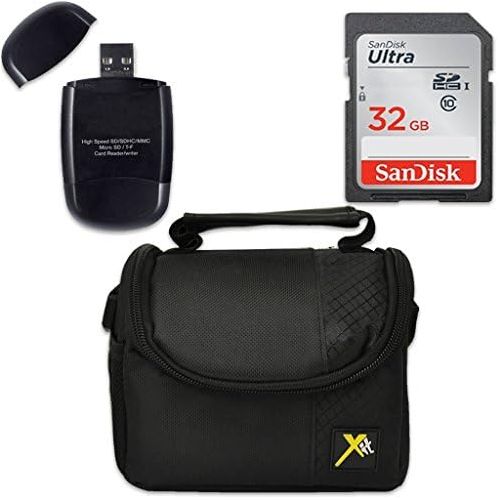 캐논 Canon PowerShot SX620 HS Digital Camera with Sandisk 32 GB SD Memory Card + Extra Battery + Tripod + Case + Card Reader + Cleaning Kit