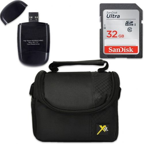 캐논 Canon PowerShot SX620 HS Digital Camera with Sandisk 32 GB SD Memory Card + Extra Battery + Tripod + Case + Card Reader + Cleaning Kit