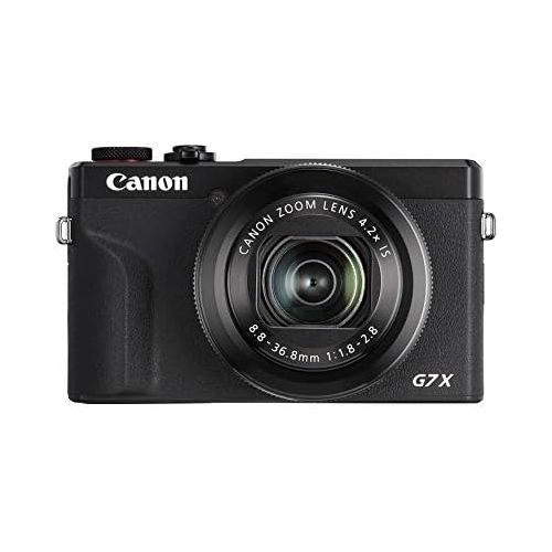 캐논 Canon PowerShot G7X Mark III Digital 4K Video Camera with Live Video Streaming, Wi-Fi, NFC and 3.0-inch TouchTilt LCD, Black