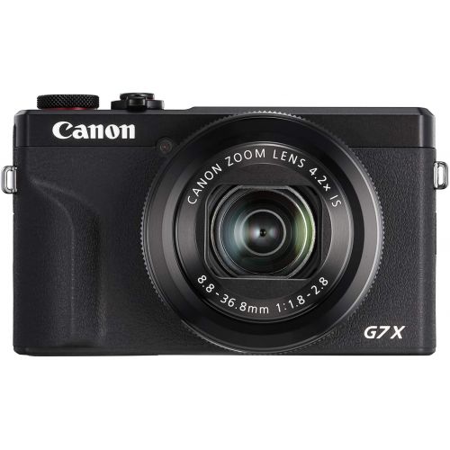캐논 Canon PowerShot G7X Mark III Digital 4K Video Camera with Live Video Streaming, Wi-Fi, NFC and 3.0-inch TouchTilt LCD, Black