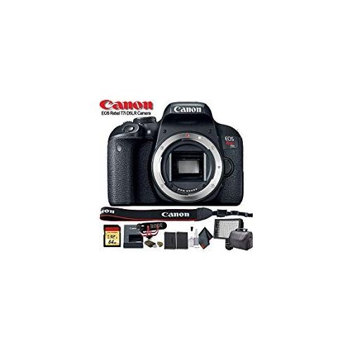 캐논 Canon EOS Rebel T7i DSLR Camera (1894C001) (Kit Box) USA Model with DSLR EOS Bag and 16GB Memory Card - Starter Set