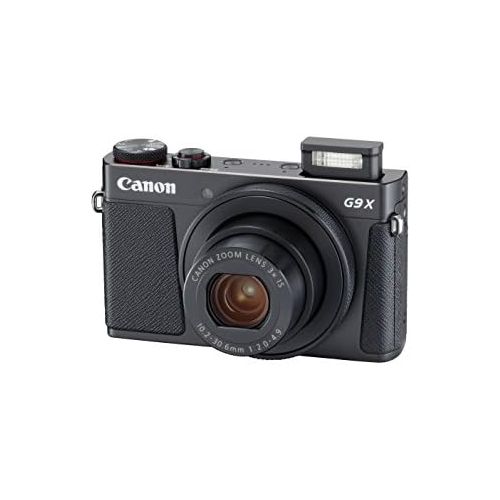 캐논 Canon PowerShot G9 X Mark II Compact Digital Camera w/ 1 Inch Sensor and 3inch LCD - Wi-Fi, NFC, Bluetooth Enabled (Black), 6.30in. x 5.70in. x 2.50in.