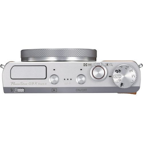 캐논 Canon PowerShot G9 X Mark II Compact Digital Camera w/ 1 Inch Sensor and 3inch LCD - Wi-Fi, NFC, Bluetooth Enabled (Silver)