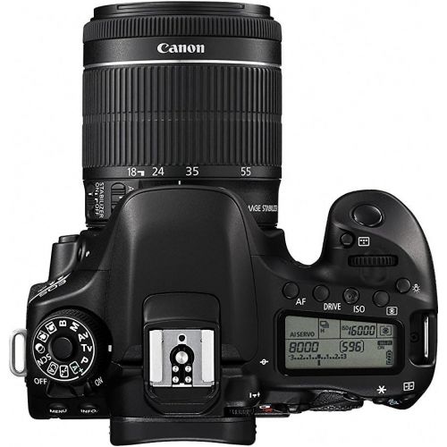 캐논 Canon EOS 80D Digital SLR Kit with EF-S 18-55mm f/3.5-5.6 is STM Lens (US Model, Black)