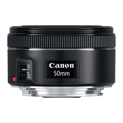 캐논 Canon EF 50mm f/1.8 STM Lens + 3pc Filter Kit + Lens Pen + Blower + Hood + Lens Pouch + Cap Keeper